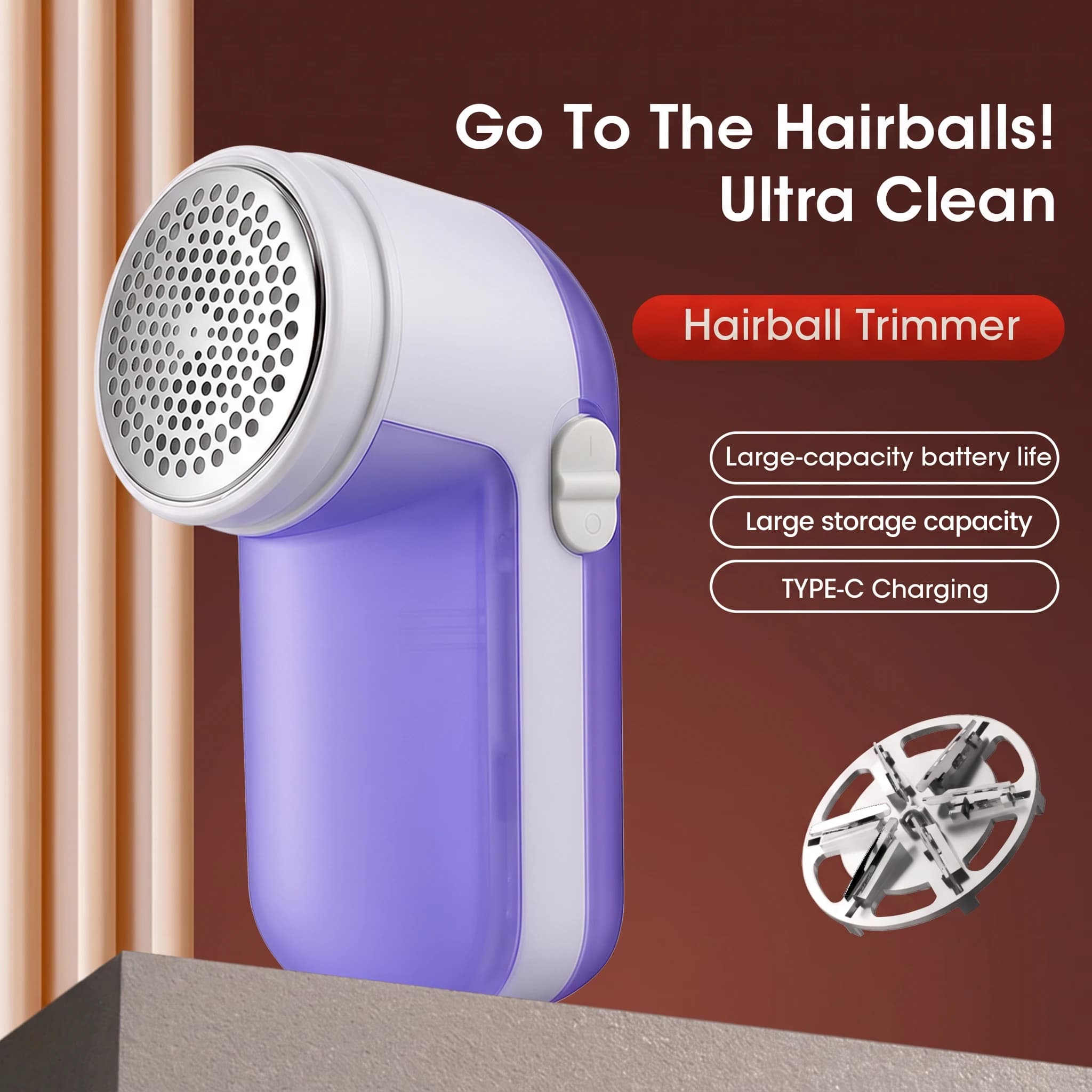 Lint Remover Portable Electric Fuzz Pellet Remover for Clothing Rechargeable for Clothes Fabric Shaver Fluff Remover
