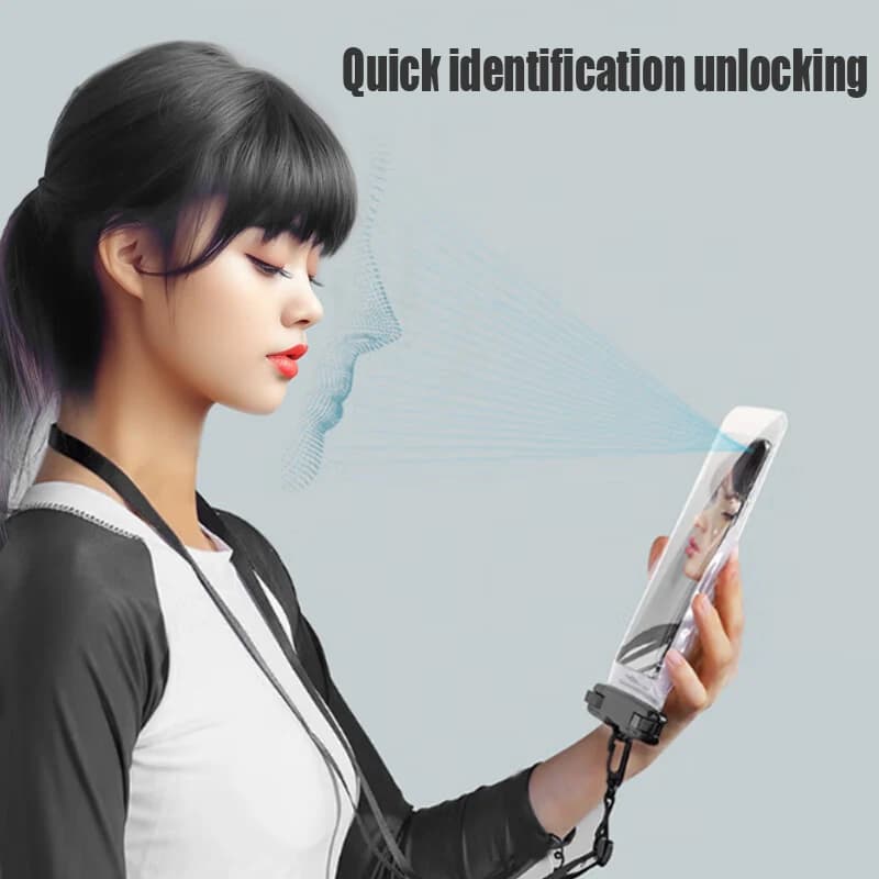 Custodia Impermeabile Universale per iPhone 5-17 Pro Max Plus Mini Air, Borsa Protettiva Subacquea per Nuoto