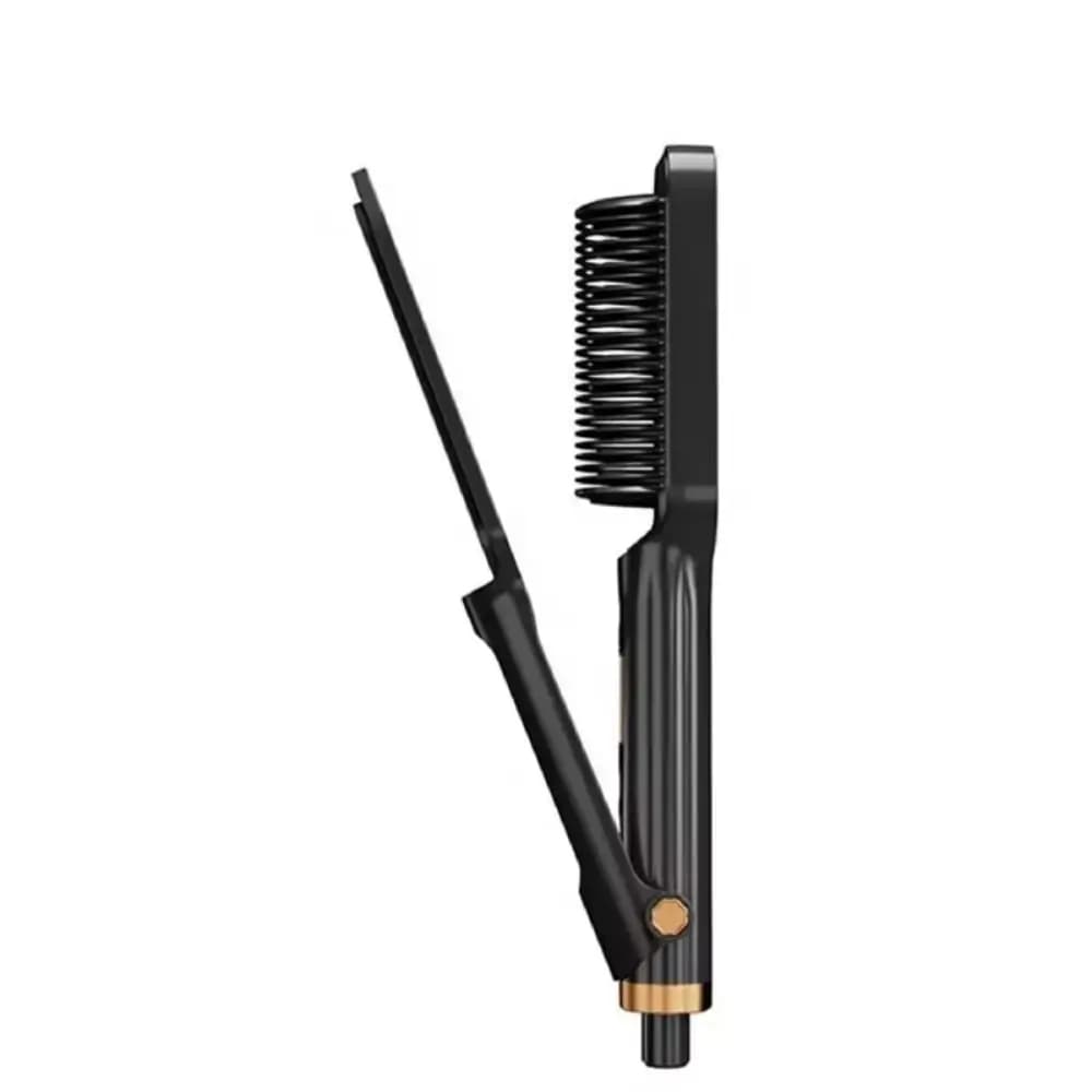 Combs for smoothing electric hair anti-coating 2 in 1 Quick heating Negative ions Straighten brush Smooth comb Detaching teeth