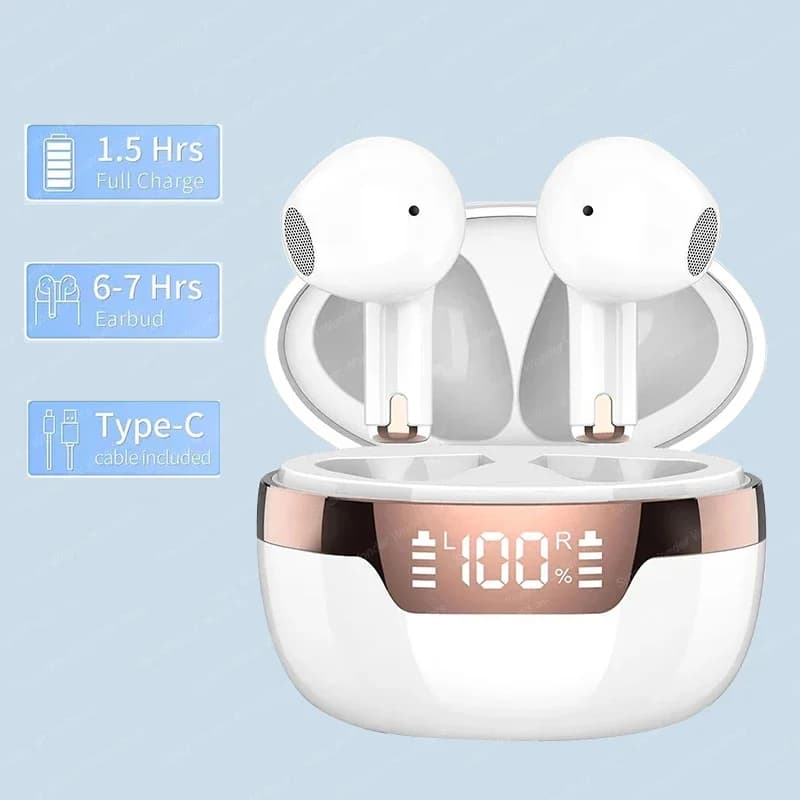 J97 TWS Auricolari Bluetooth True Wireless, cuffie in-ear con controllo touch, impermeabili, sportive, con microfono per telefono