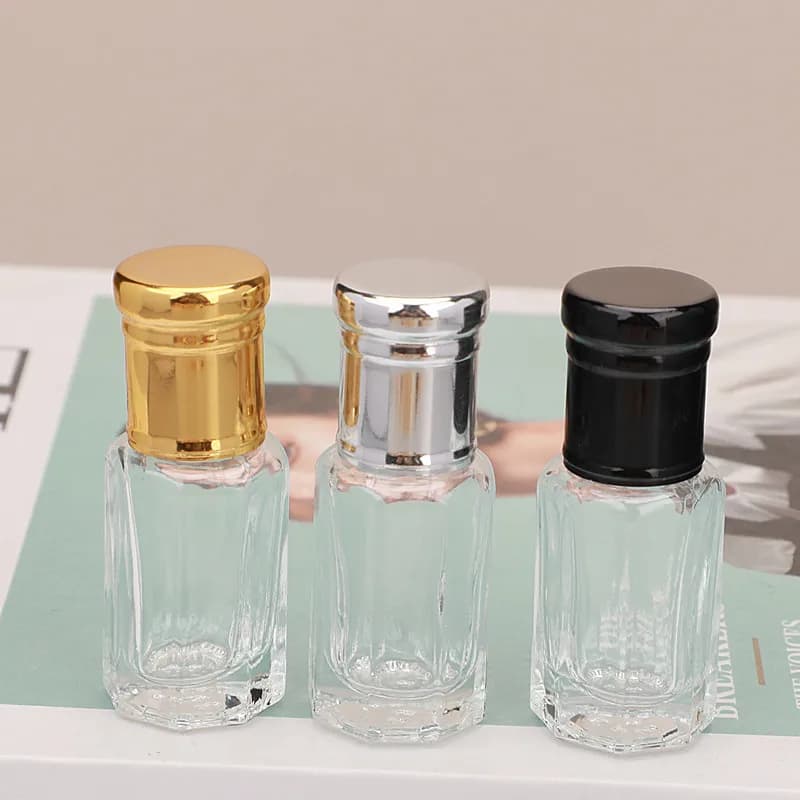 10/30/50/100PCS 3/6/12ml Mini Bottiglie di profumo di vetro vuote Contagocce Bottiglie di olio essenziale Walk Ball Fiale con adesivo in vetro