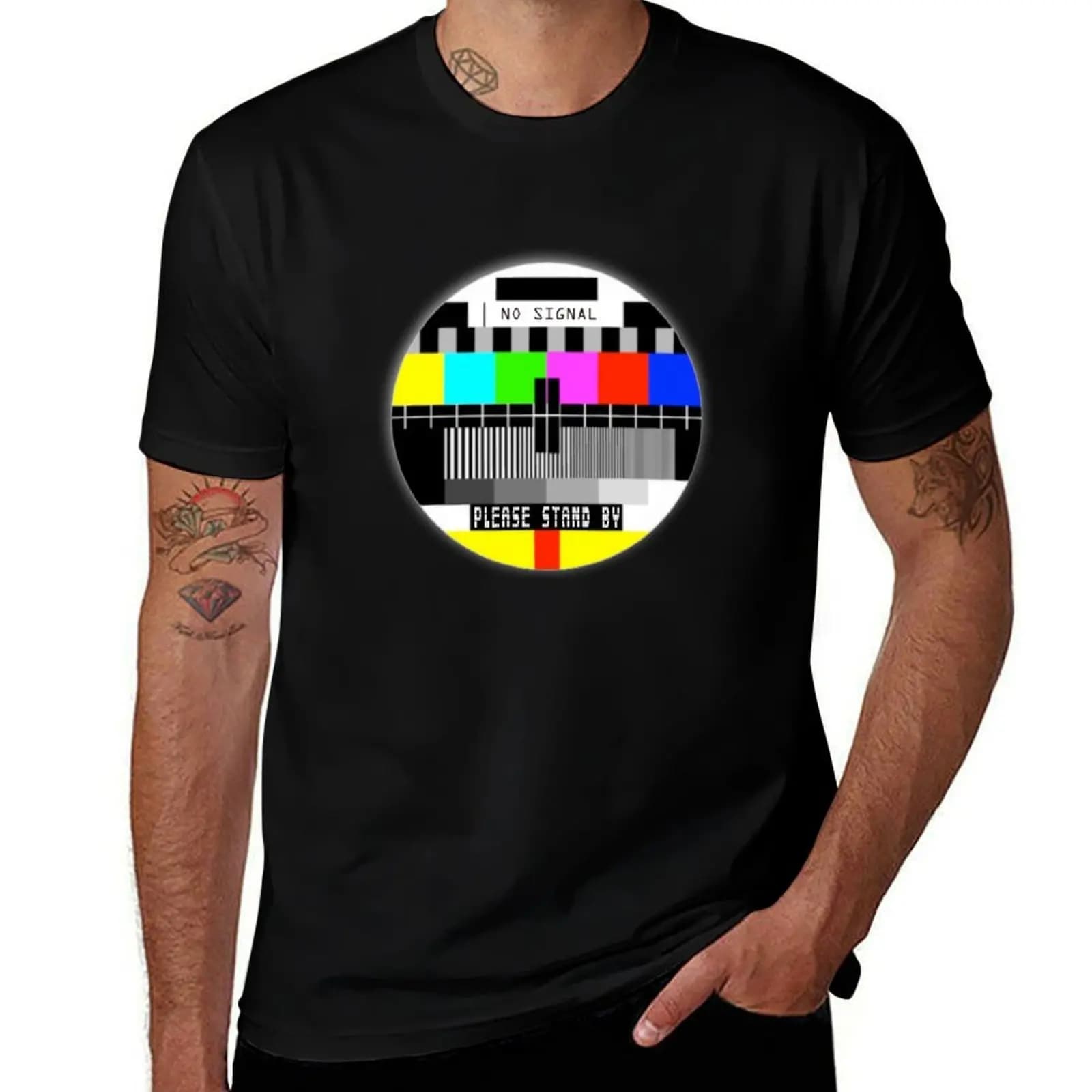 Fun T-shirt with 'No Old TVScreen' print, basic t-shirt for everyday outfits
