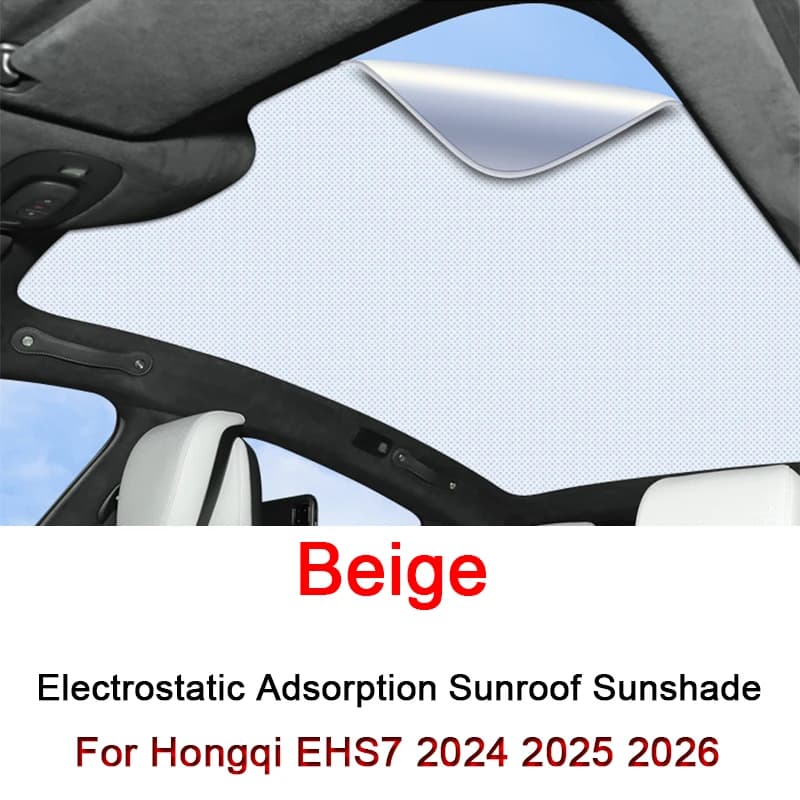 Per Hongqi EHS7 2024 2025 2026 adsorbimento elettrostatico tetto auto parasole lucernario tenda ombreggiatura parabrezza copertura del tetto apribile