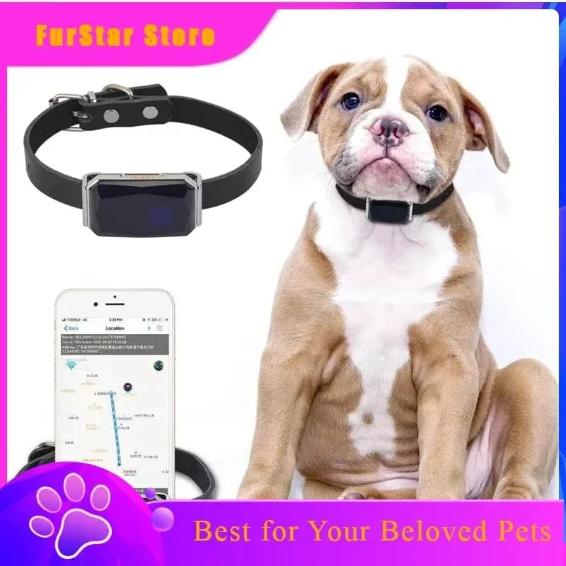 FurStarIP67 Waterproof Pet Collar Wifi Light GPS Tracker For Pets Dogs GPS Tracker Kids Personal Locator Anti-Lost Tracking Devi
