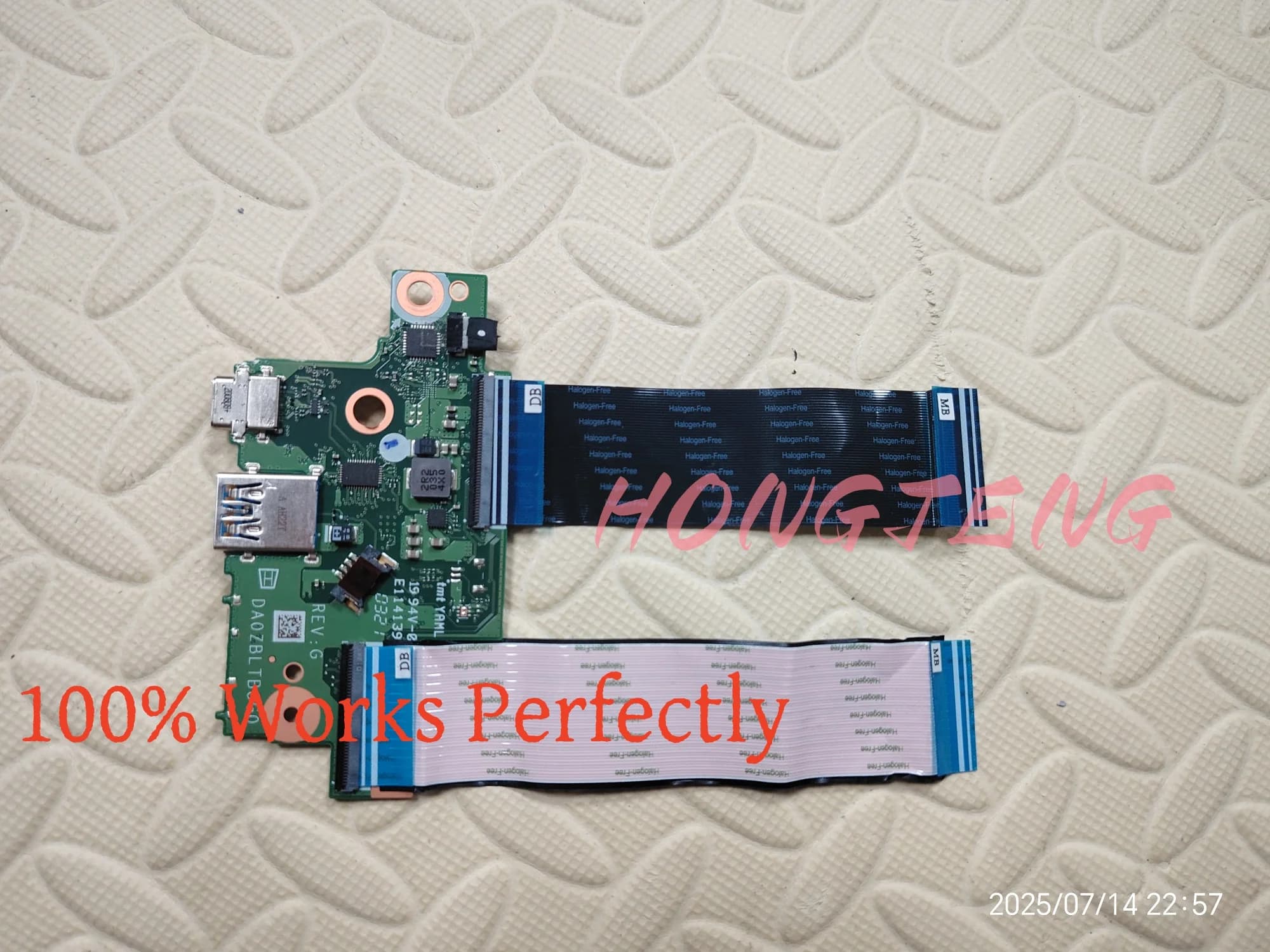 Genuine for Acer Chromebook Spin 514 CP514-1H USB card with DA0ZBLTB8G0 cable Tested Fast shipping