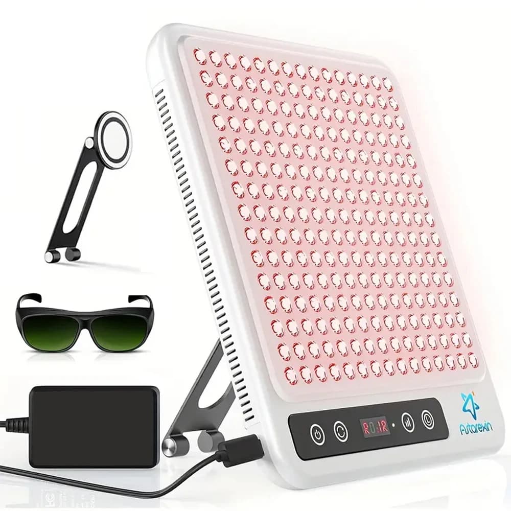 Astarexin Pannello Terapia Della Luce Rossa Dispositivo LED Viso Anti-Infiammatorio Cura Della Pelle Luce 660nm850nm Lampada per Anti-Invecchiamento Sollievo Dal Dolore