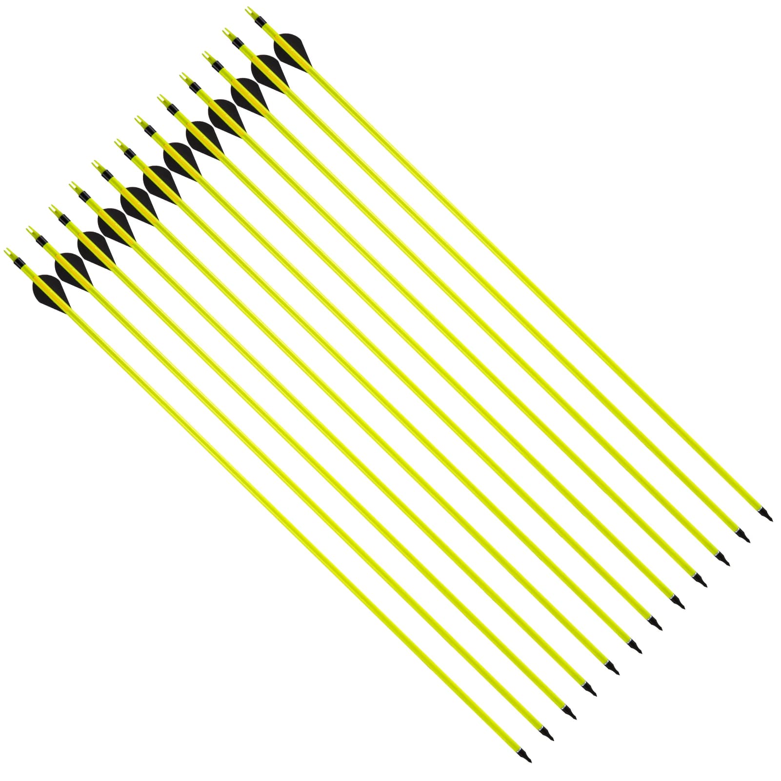Freccia in carbonio misto LINKBOY per arco composto o ricurrente, punta di freccia sostituibile per tiro Hunter, colonna vertebrale 500, 12 pezzi