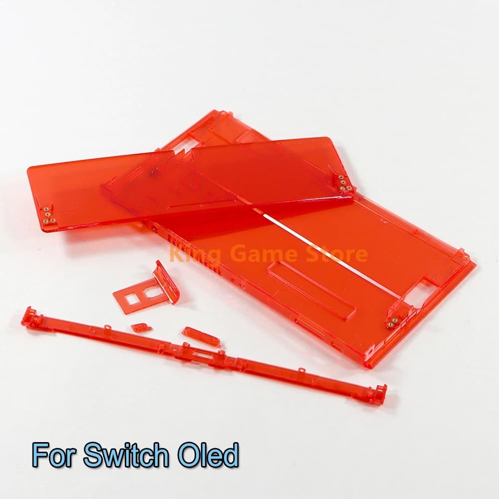 1 set per Nintend Switch Console OLED Custodia trasparente Cover protettiva Cover posteriore trasparente per NS OLED