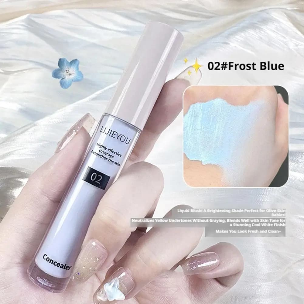 Moisturizing Liquid Highlight Concealer,Long-Lasting Brightening Stick for Face Contouring,Spot&Blemish Cover 3D Contour Makeup