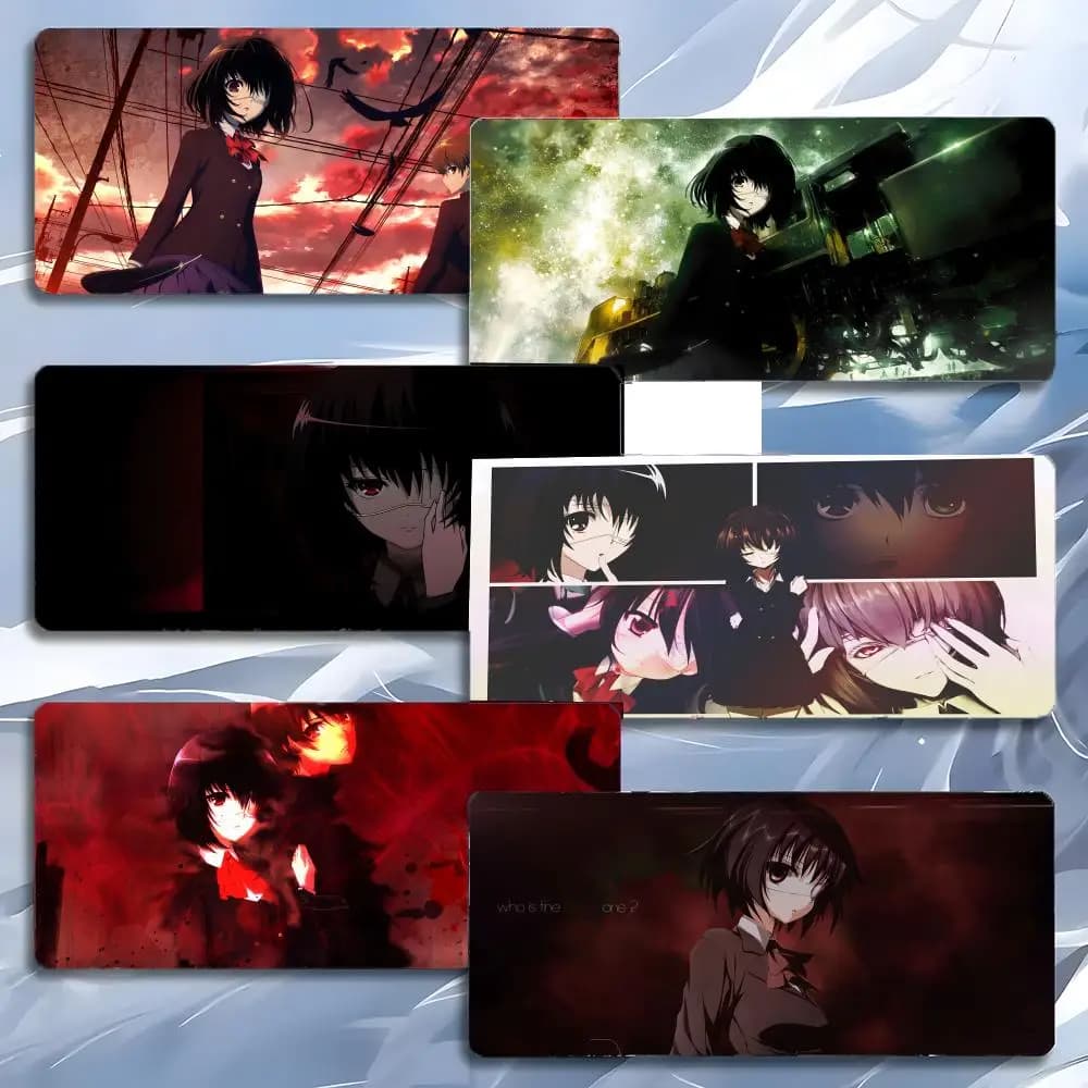 A-Another Anime Horror Mouse Pad Tappetino per mouse grande da gioco LockEdge Tappetino da scrivania per PC ispessito
