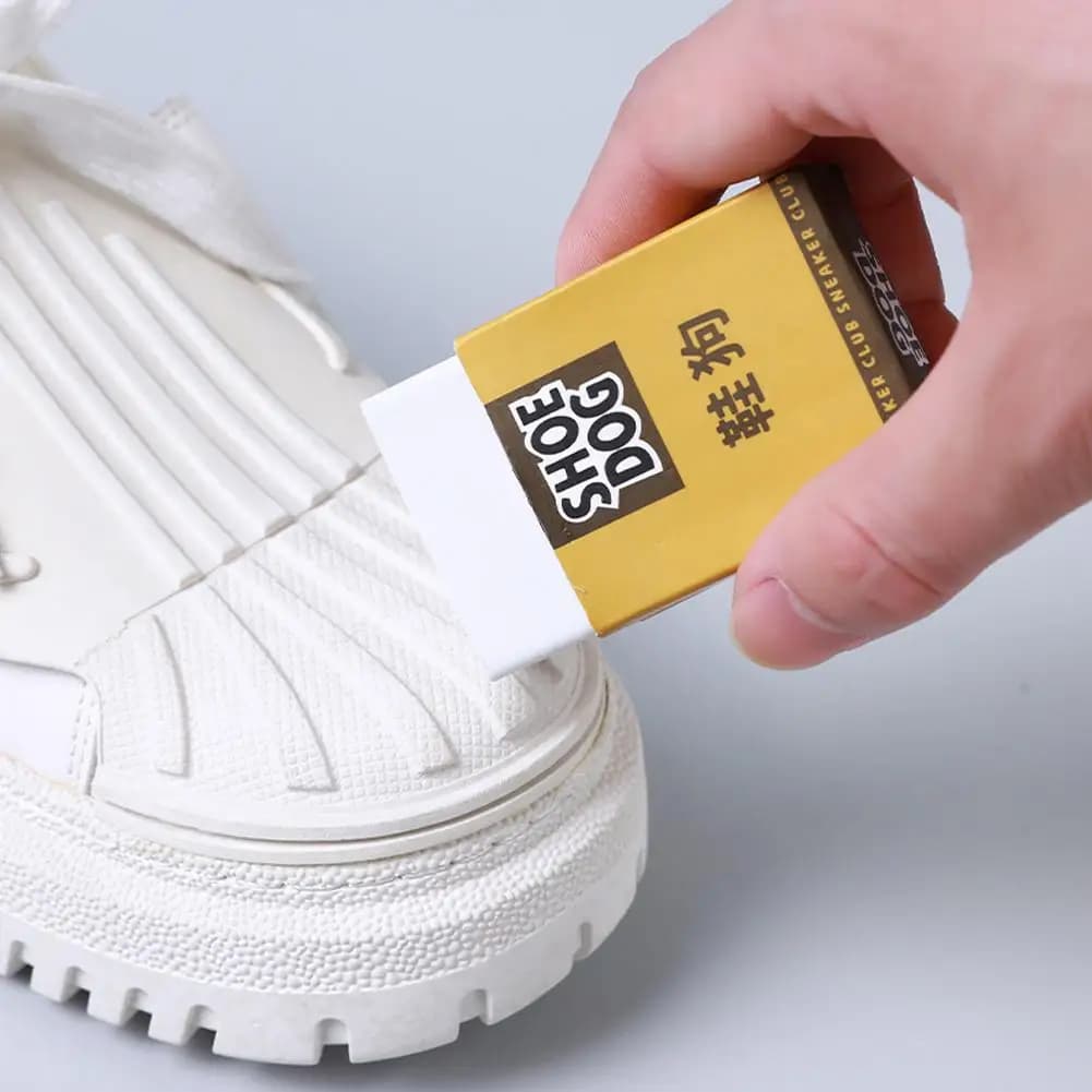 1pc gomma per la pulizia delle scarpe spazzola per scarpe senza acqua per scarpe da ginnastica rimozione macchie condizionamento rivitalizza strumento per la cura delle scarpe uso quotidiano