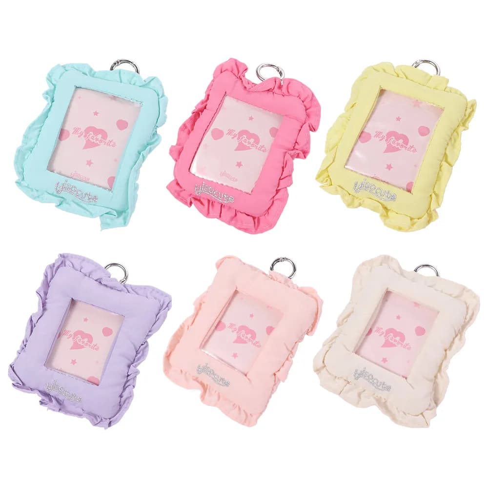 Portafoto coreano da appendere con portachiavi, cornice per foto, stile coreano, protezione per display di carte idol