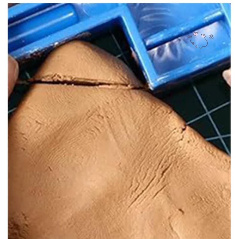 Utensili da taglio angolare per argilla ceramica Taglierina smussata in ceramica Strumento per rifinitura del fango Modellazione polimerica di argilla morbida