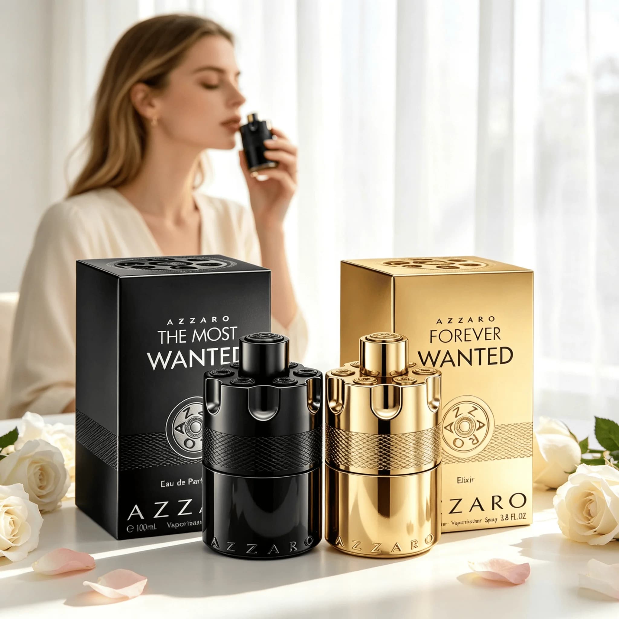 Azzaro Forever Wanted Elixir、Azzaro Wanted、Azzaro The Most Wanted、The Most Wanted Oody Fragrance For Date Night – Long-Lasting Wear – Luxury Perfume Sophisticated Best For Date Night Tail Notes of Vanilla, Amber, and cedar Are Warm and Long-Lasting