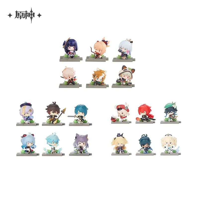 Sunsyea Genshin Impact Merchandise Ufficiale miHoYo Set di 6 Statuette Originali Autentiche Mondstadt Liyue Inazuma Sumeru