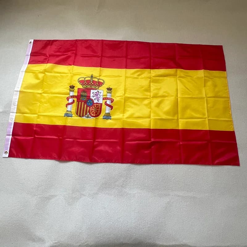 90x150cm Spain Flag ES Espana Spanish Flag Super Poly Football Flag Indoor Outdoor for Celebration Big Flags