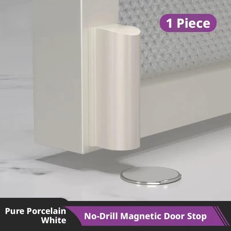 Fermaporta Magnetico Nascosto Resistente, Protezione Anti-Collisione per Pareti, Accessorio per Arredamento e Decorazione Casa