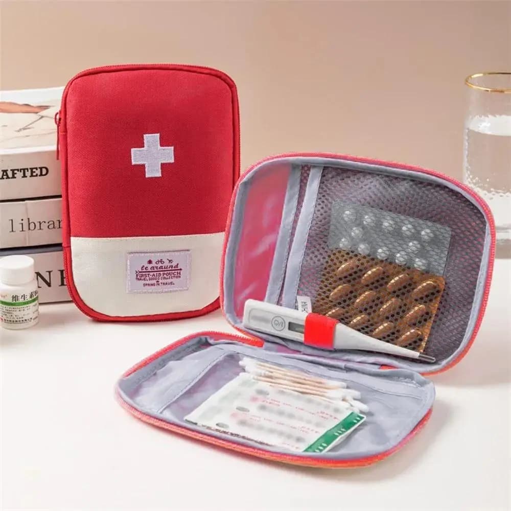 Borsa per medicinali portatile Simpatico kit di pronto soccorso Kit di emergenza medica Organizzatore Borsa per medicinali da viaggio per uso domestico all'aperto