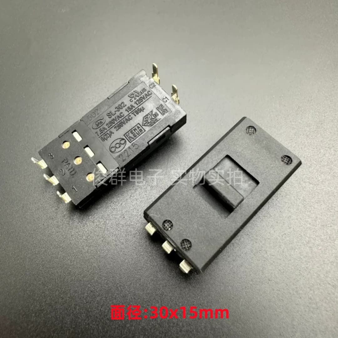 Cmm SL-302 vertical 5-pin 4-position toggle switch hair dryer power sliding switch curling iron switch 7.5A