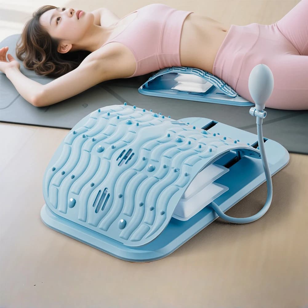 Cuscino Gonfiabile di Supporto Lombare, Cuscino per la Parte Bassa della Schiena, Cuscino per la Vita, Cuscino Lombare per Alleviare lo Stress Lombare
