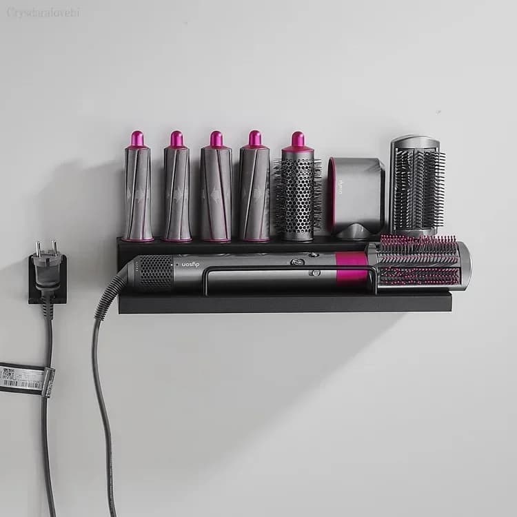 Curling Iron Holder for Dyson Airwrap with Slot and Guard Airwrap Stand Suitable for Bathroom|Bedroom|Hair Salon