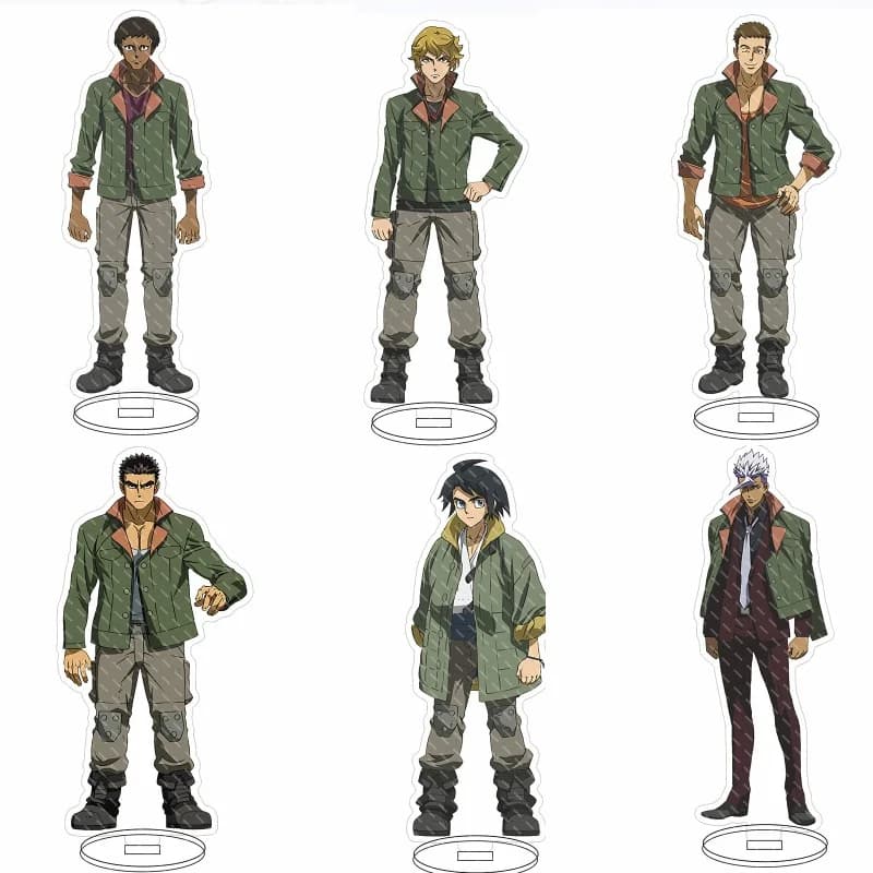 Iron-Blooded Orphans MSV Mobile Suit Gundam Anime Stand Model Plate Decoration Desk Figure Display Friends Gift Cartoon Product