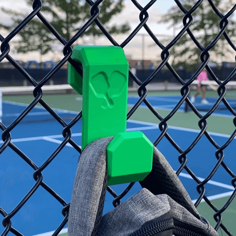 Ganci per Recinzioni da Tennis, Robusti Supporti per Borse, Bottiglie d'Acqua e Racchette, Accessori Portatili per Campi Sportivi all'Aperto