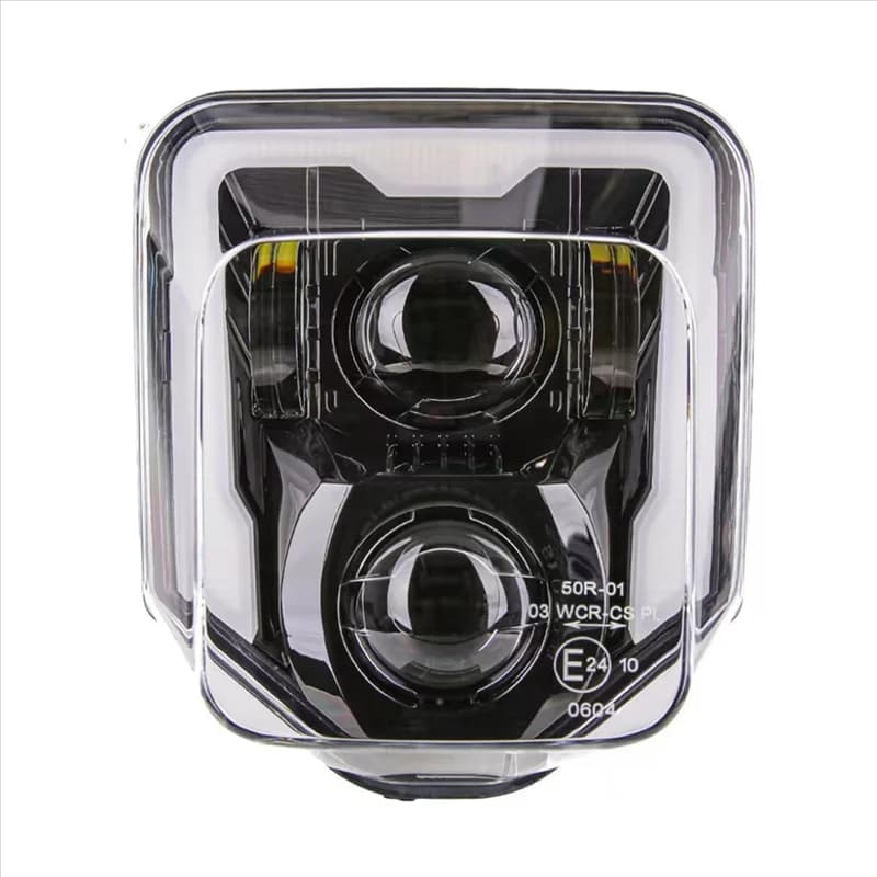 Affidabile-Faro del motociclo per 125 250 300 501 701 250I 300I FE250 FE350 Dirt Bike Enduro HA CONDOTTO LA Luce Testa Della Lampada Della Luce