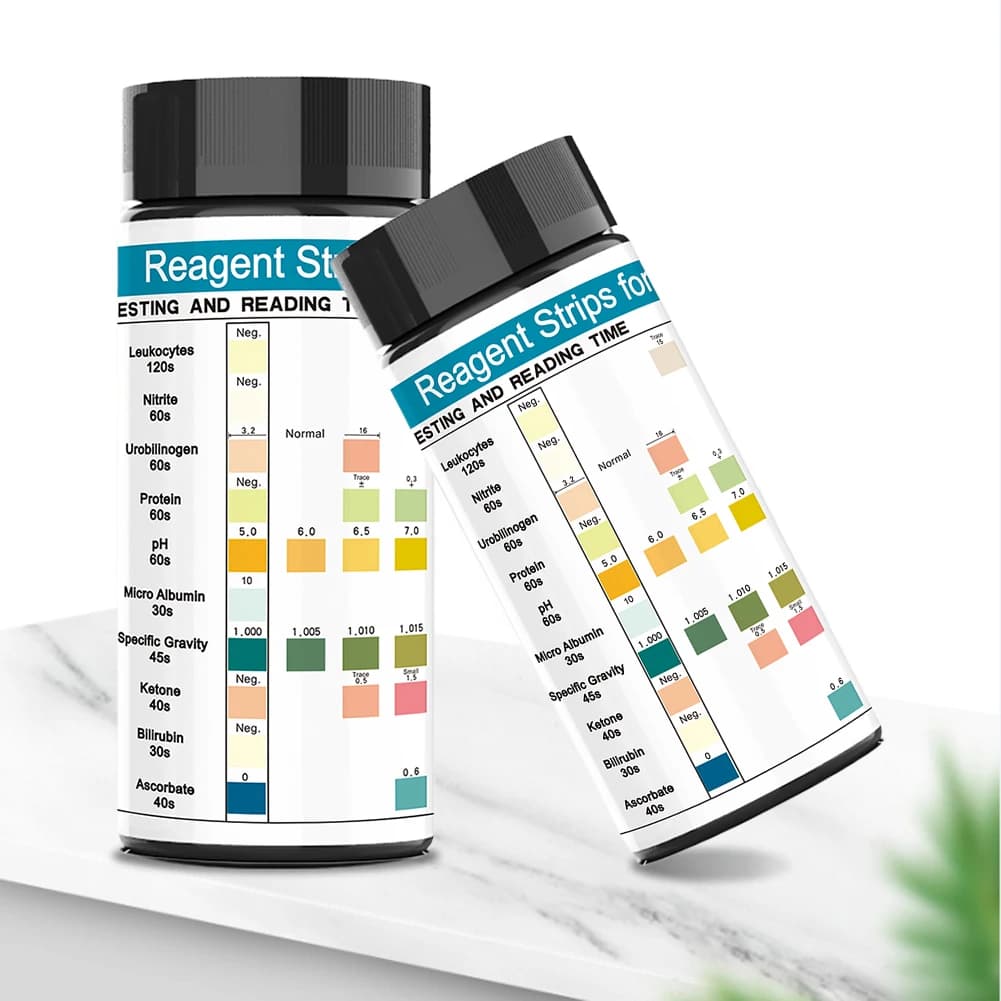 100 strisce per analisi delle Urine Dip-Stick 10 parametri strisce reattive per analisi delle Urine analisi delle Urine batteri nitrito urobilinogeno proteina PH chetone