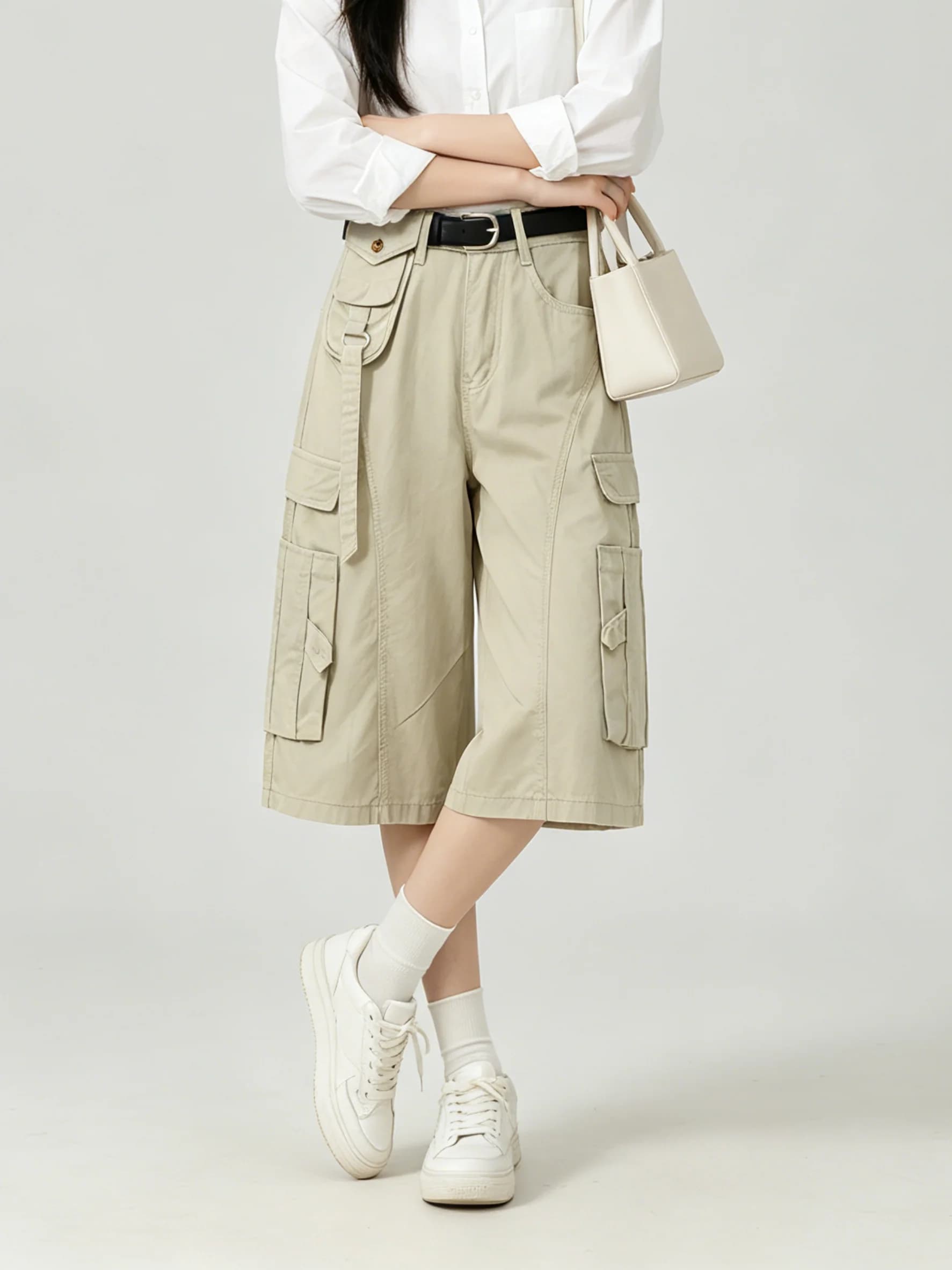 Loose Wide Leg Workwear Jeans Women's Summer New Casual Vintage Denim Seven-Foot Commuter Pants Korean Style Slimming Effect