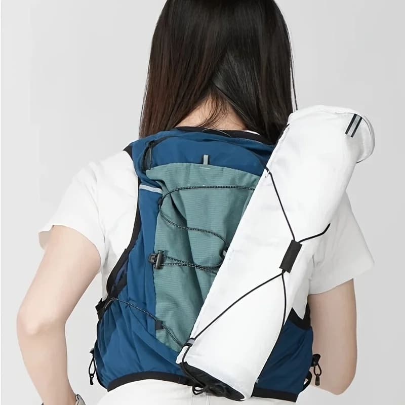 Foldable Trekking Pole Storage Bag Waterproof Portable Backpack Attachment Pouch Hiking Camping Gear