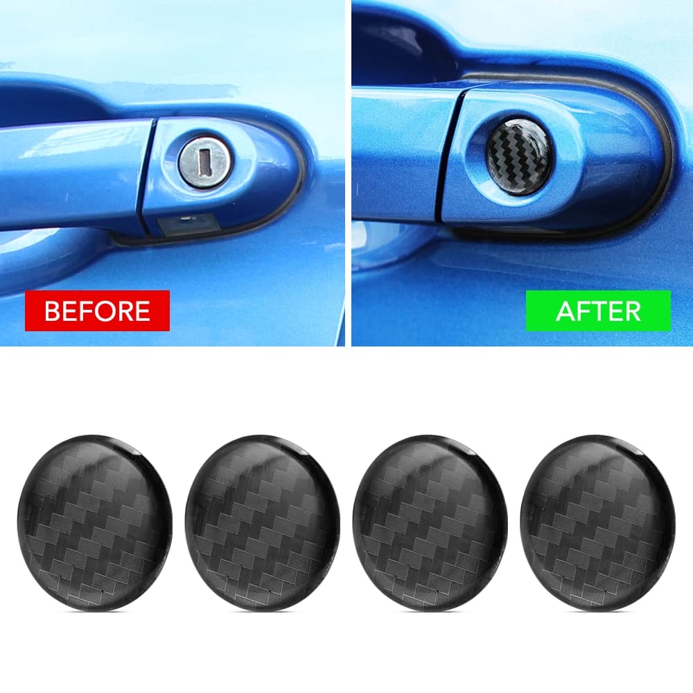 4 pezzi adesivi per buco della serratura della portiera dell'auto Anti-blocco per Mercedes Benz GLC GLC43 G350d E350 F125 E550
