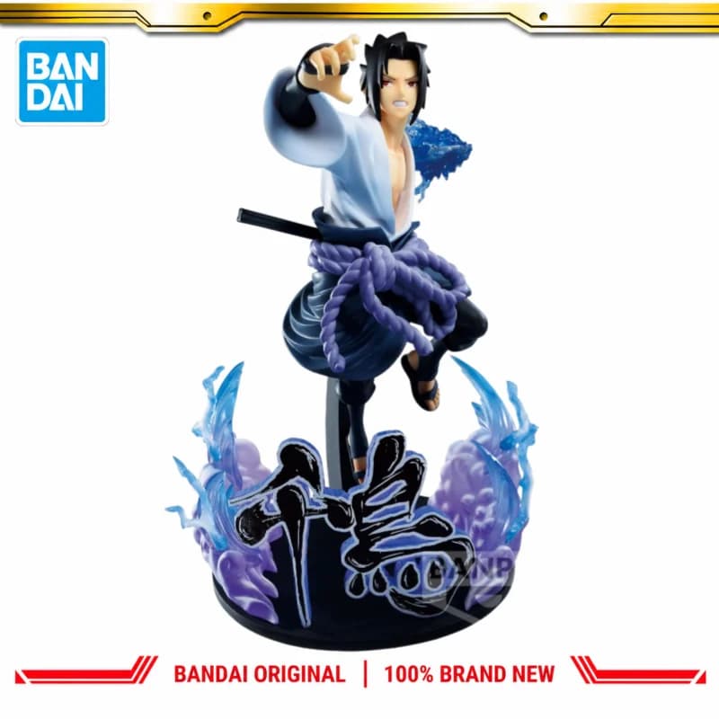 In Stock Bandai Original Banpresto Naruto Uchiha Sasuke Action Figure Model Doll Brand New Boxed Anime Characters Toys Model