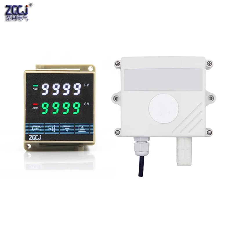 Programmable digital CO controller Carbon monoxide detector with low and high alarm relay output