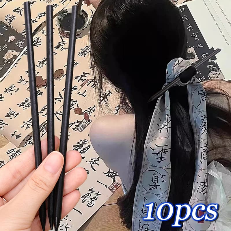 Premium Feel Simple Vintage Elegant Hair Clips Wood Hair Sticks Natural Chopstick Shaped Hairpin Classic Ethnic Hair Accessories