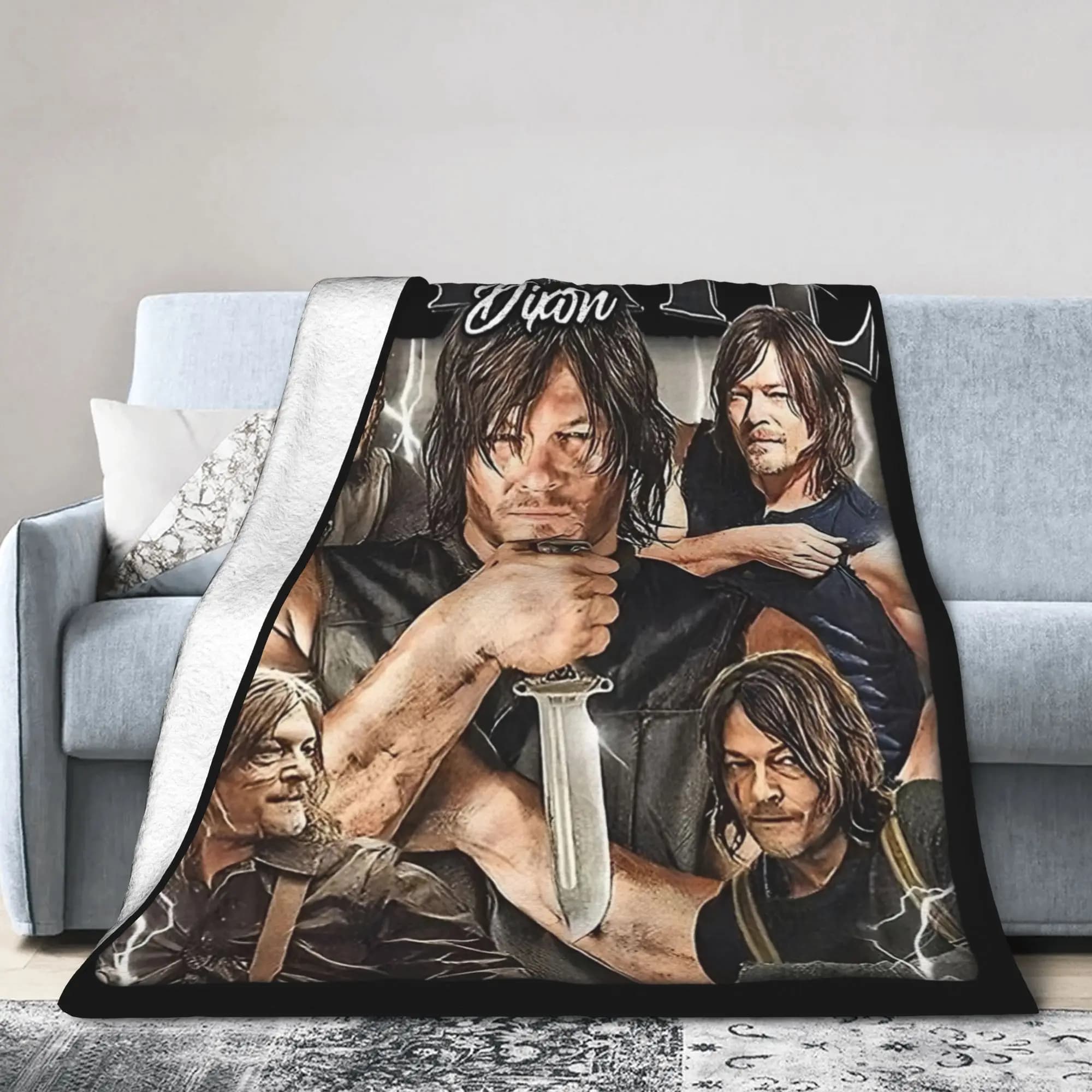 Daryls Dixon The Walking Dead Coperte in flanella Autunno/Inverno Coperta super calda per biancheria da letto da viaggio a casa