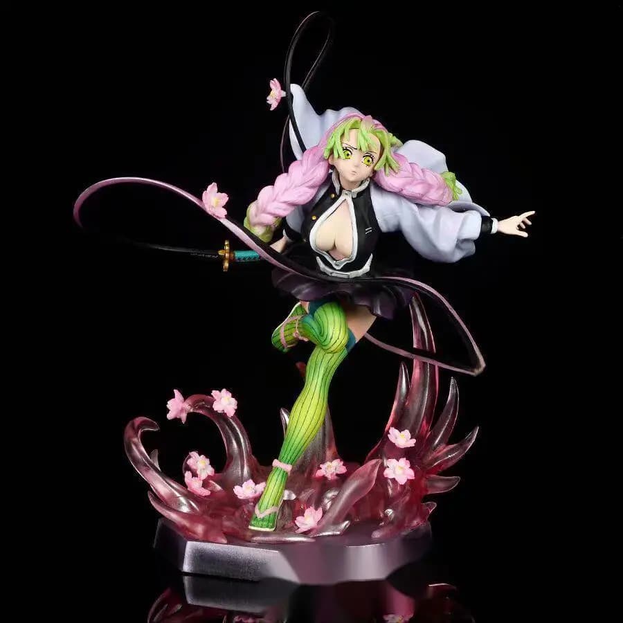 21,5 cm Demon Slayer Anime Figure Mitsuri Kanroji Action Figure modello Collezione di bambole Giocattoli Regali