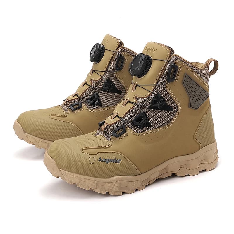 Autumn/Winter Trekking Boots Men Black Green Hiking Shoes For Mens Anti Slip Trekking Boots Man Top Quality Mountain Shoes