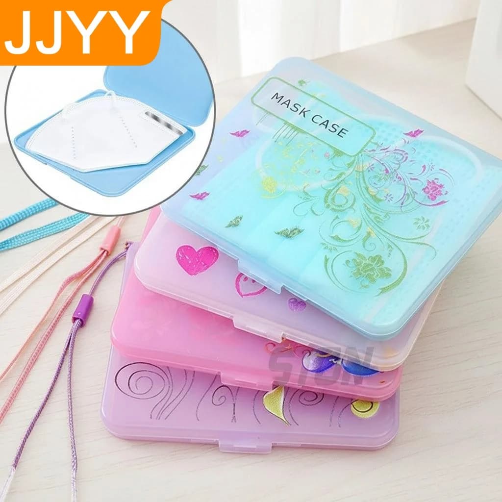 Contenitore Organizzatore per Mascherine Impilabile in Plastica PP Trasparente con Coperchio Sicuro per Uso Familiare