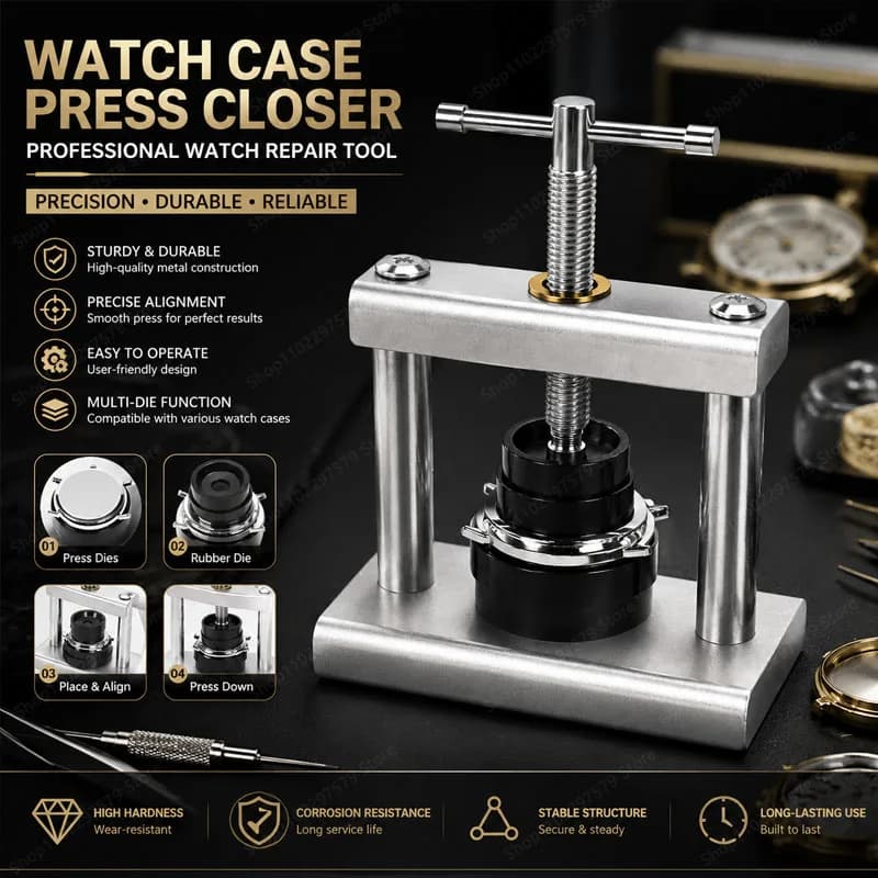 Household Watch Capping Tool Set Multi-specification Cushion Rubber Pad Square Smart Watch, Round Watch Universal Pressure Gauge