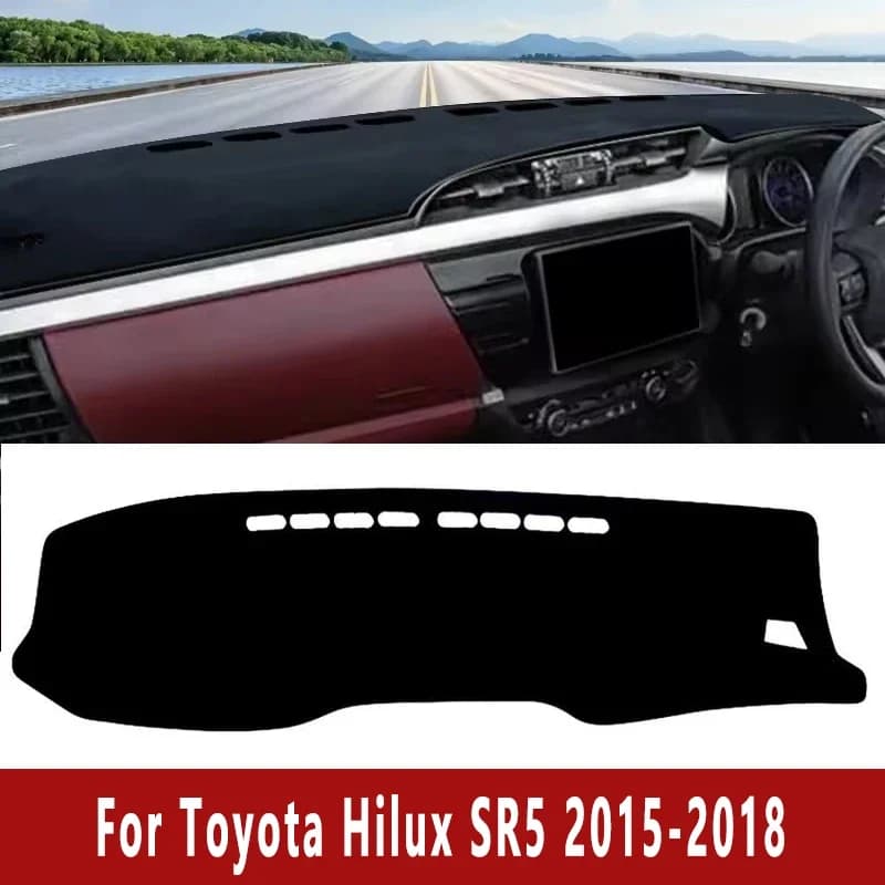 Per Toyota Hilux SR5 2015-2018 Cruscotto Auto Zerbino Dash Copertura Pad di Controllo Centrale Personalizzato Antiscivolo Mantello Parasole Accessori 2017