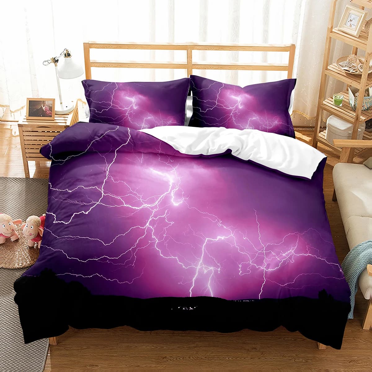 Single Size Polyester Cover Set for Kids Teenagers Adult Bedlinen Set with pillowcase
