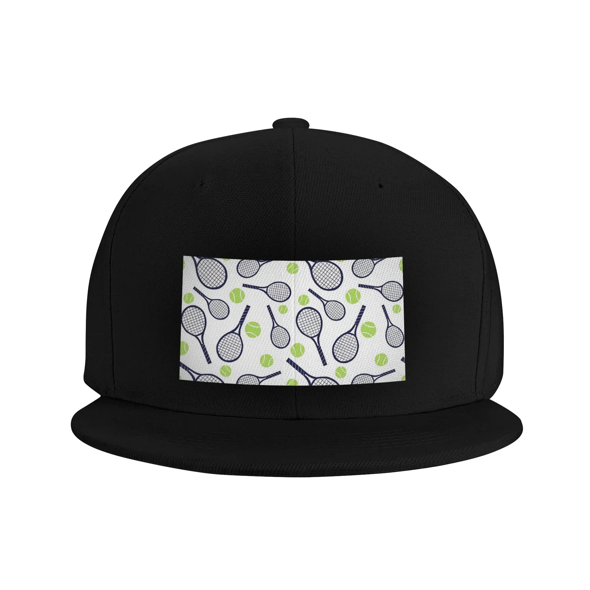Fashionable baseball and tennis rack with flat visor, breathable, casual, for men and women