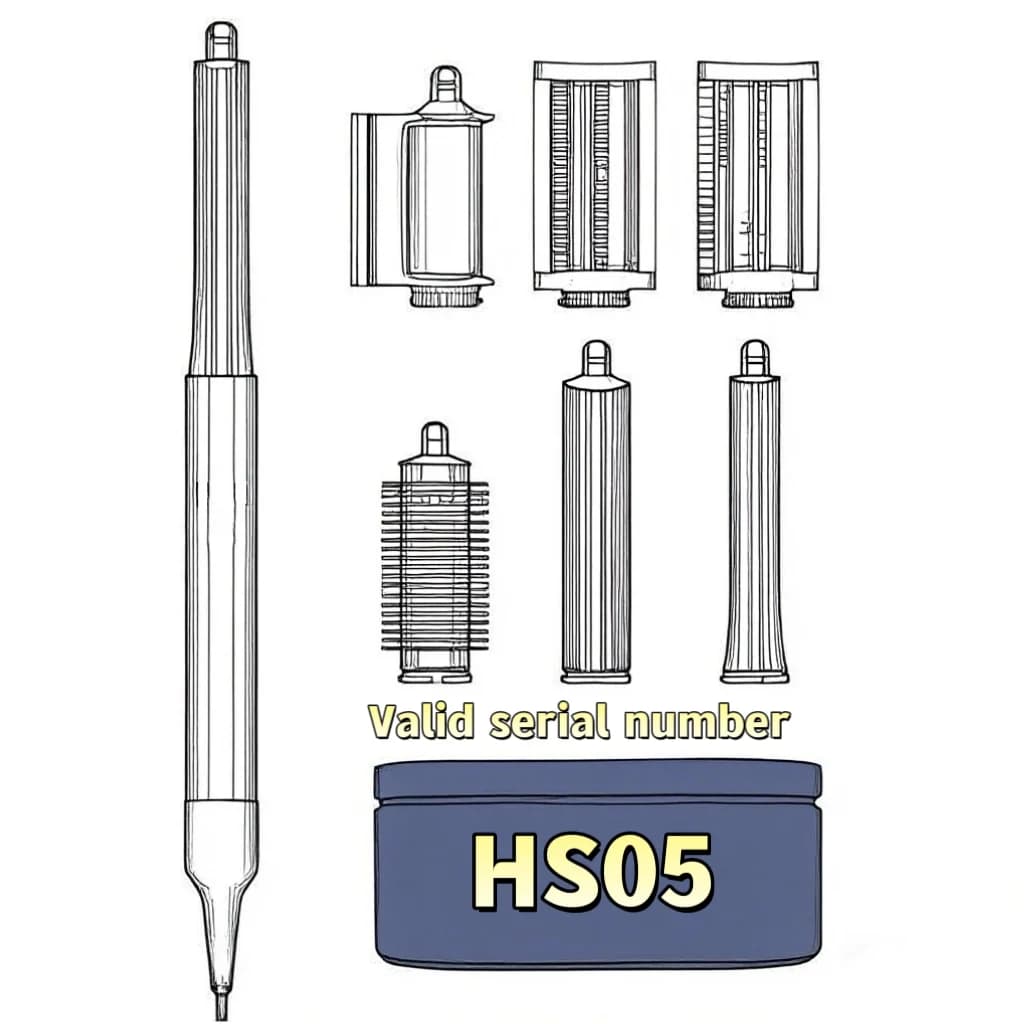 HS05 cable iron with Number of Valid Series, 5-in-1 Multifunction for Home and Professional Use