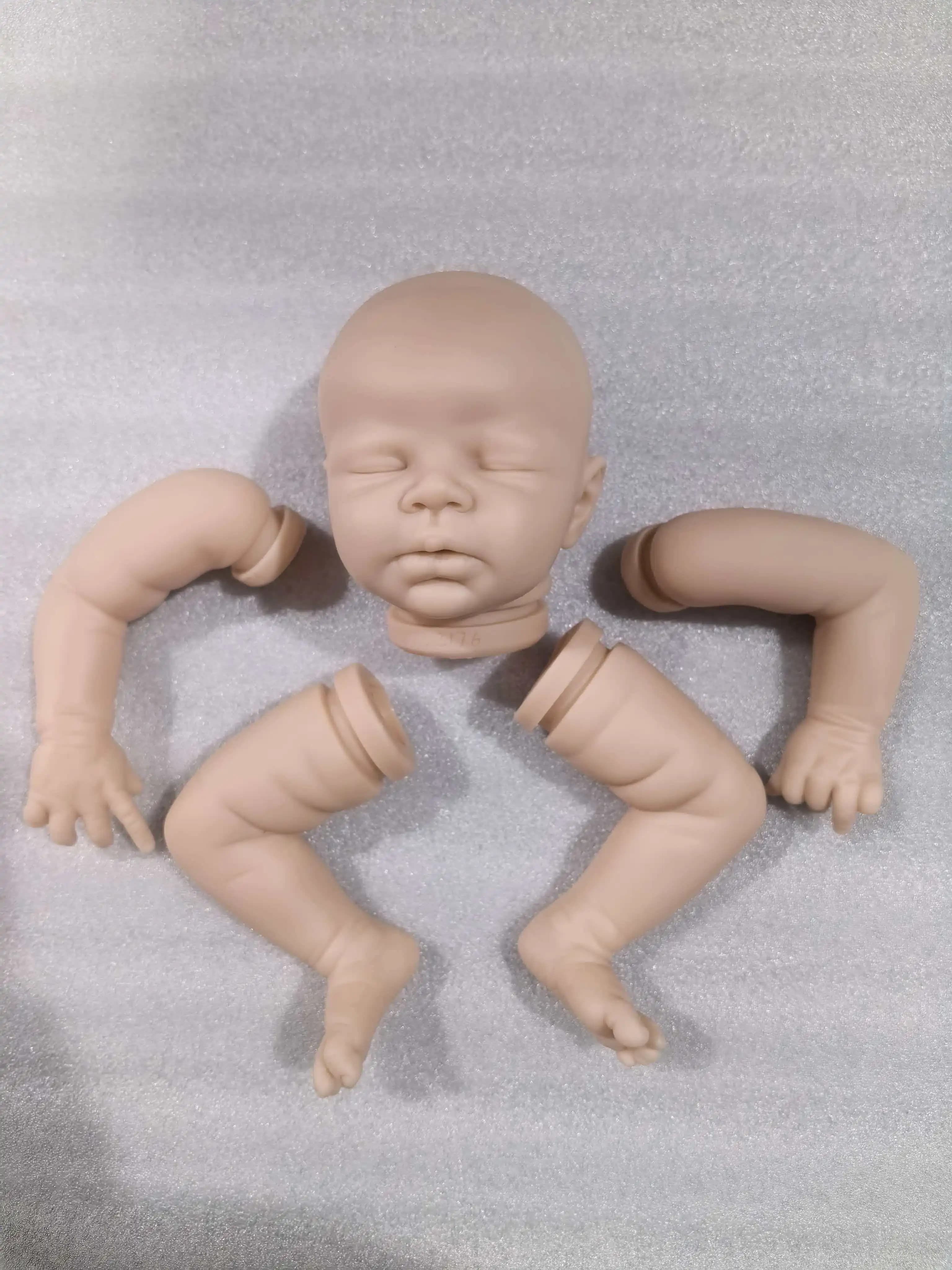 NPK Kit bambola rinata da 16 pollici Zendric Parti di bambola non finite per neonato che dorme realistico con corpo