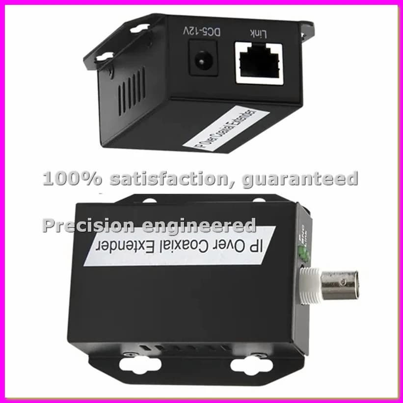 Kit di estensione Ethernet IP su cavo coassiale HD (1 paio) - Extender EOC per trasmissione su cavo coassiale per telecamere di sicurezza CCTV - ABVK