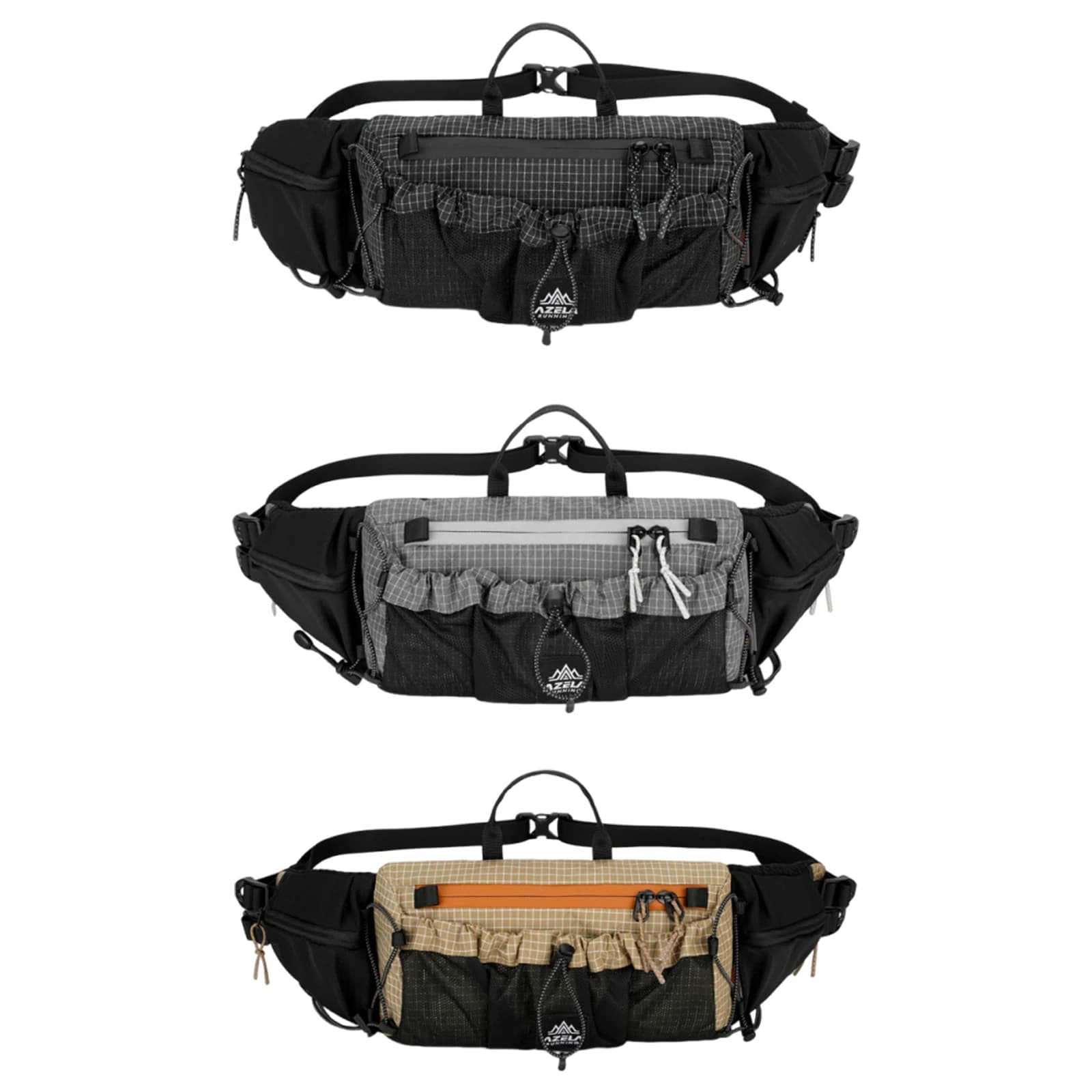 Outdoor Camping Waist Pack with Internal Hydration Sleeve Breathable Shoulder Packs Adjustable Strap Multi-Functional Hiking Bag
