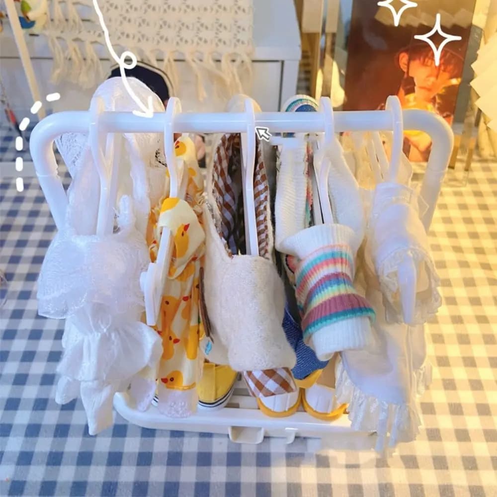 Mini Antique Plastic Hanger, Multifunctional Clothes Door 4/6,5cm, Dress Display, Bedroom Decoration