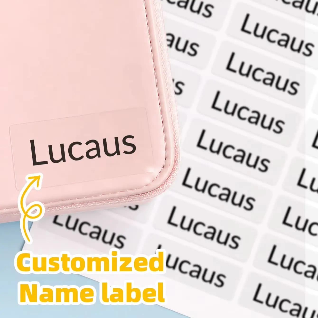1-240PCS Custom Personalized Name Stickers for Suitcases, Folders, Clipboards, Mirrors, Bike Frames,Candy Bags&Gift Boxes Labels