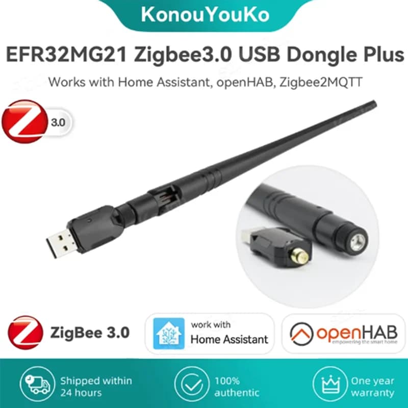 ZigBee 3.0 USB Dongle Plus-E Universale Zigbee Wireless USB Gateway Hub Open Source Per Assistente Domestico OpenHAB Zigbee2MQTT ZHA